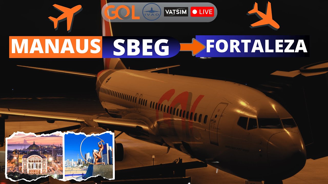MSFS: SBEG (Manaus) - SBRF (Fortaleza)| IVAO - #MSFS2020
