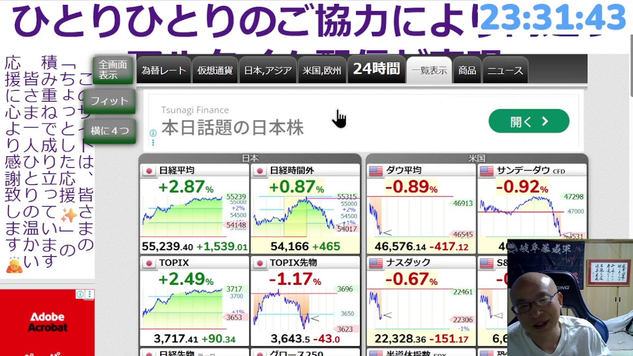 【FX,CFD,株配信】岐阜に帰ってきた資産激減おわり漢　２０２６年３月１８日