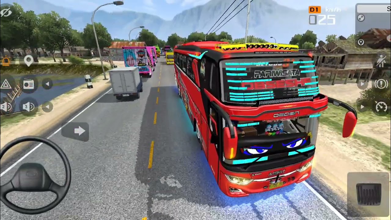 Bus Obseshe MSM Fadel Bawa Penumpang Dari Cikupa Ke Kebumen Telolet Basuri 