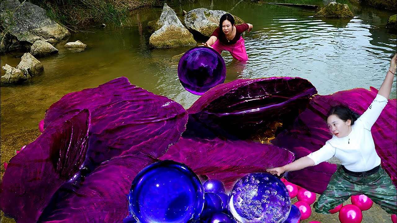 🎁Purple giant clams and freshwater giant clams both harbor charming pearls, which are very beautiful