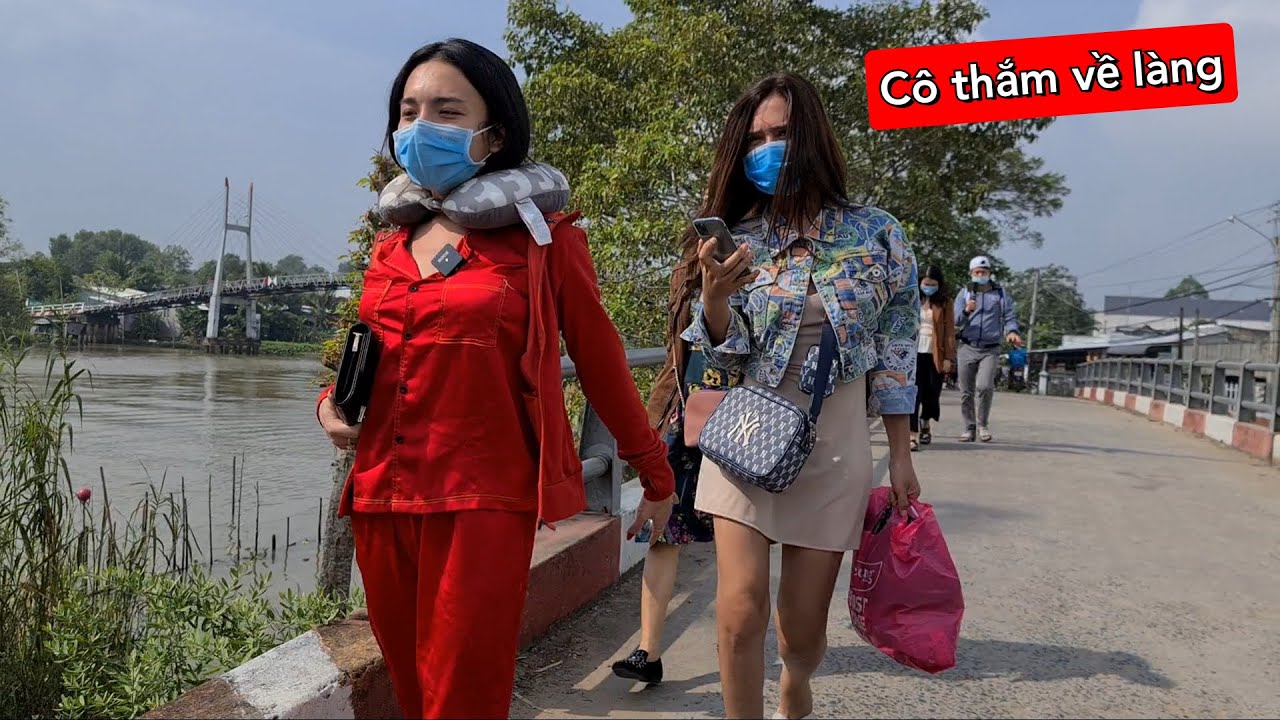Du lịch Châu Đốc Yumi Bội Nhi | Tập 1 - Đường vào nhà Yumi vượt cầu xe không qua được