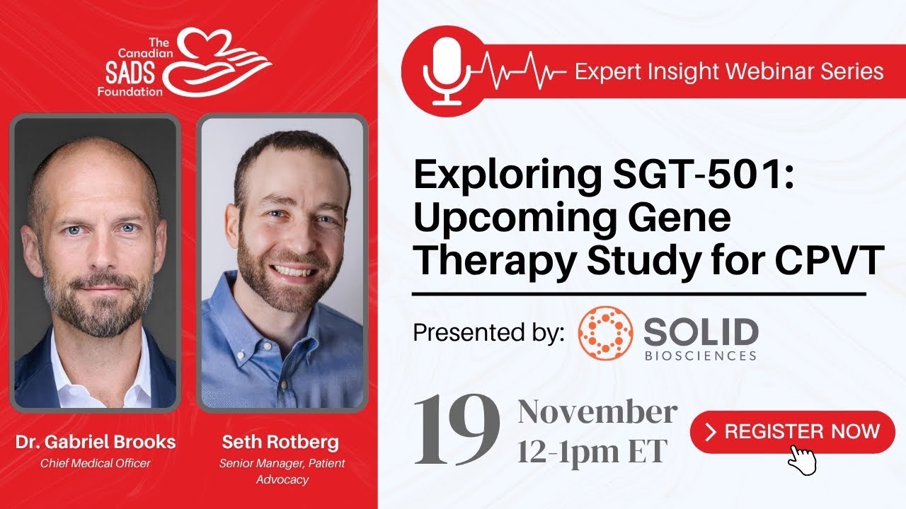 SADS Experts Insights Webinar - Exploring Solid Bioscience's Gene Therapy for CPVT