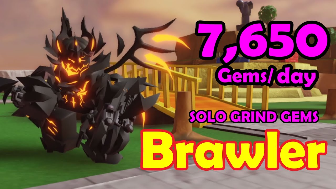 Brawler 7,560 Gems per Day &ndash; Best Solo Gem Grind? | Tower Defense Simulator Roblox