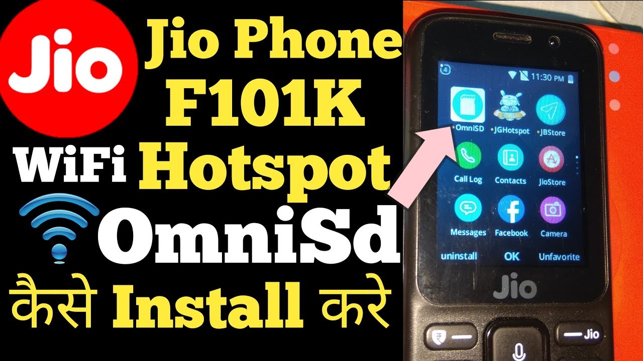 Jio Phone F101k OmniSd Wifi Hotspot Jbstore Kaise Install kare ! Jio Phone में Omnisd Hotspot कैसे I