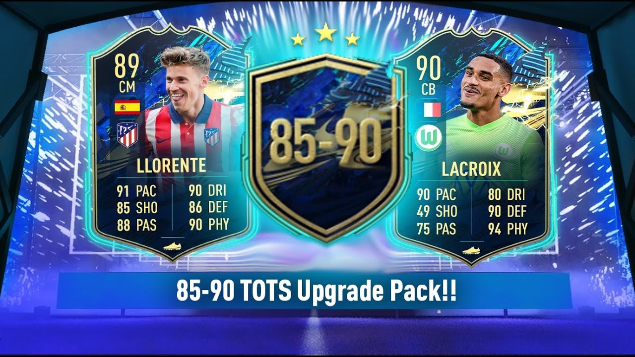 My 85-90 TOTS Upgrade.. #FIFA21