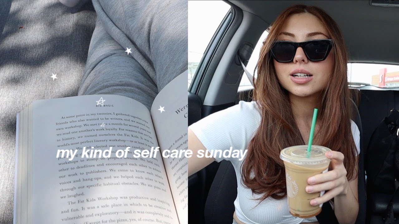 self care sunday 🧖🏼‍♀️ mes livres préf, café glacé, super chill day.
