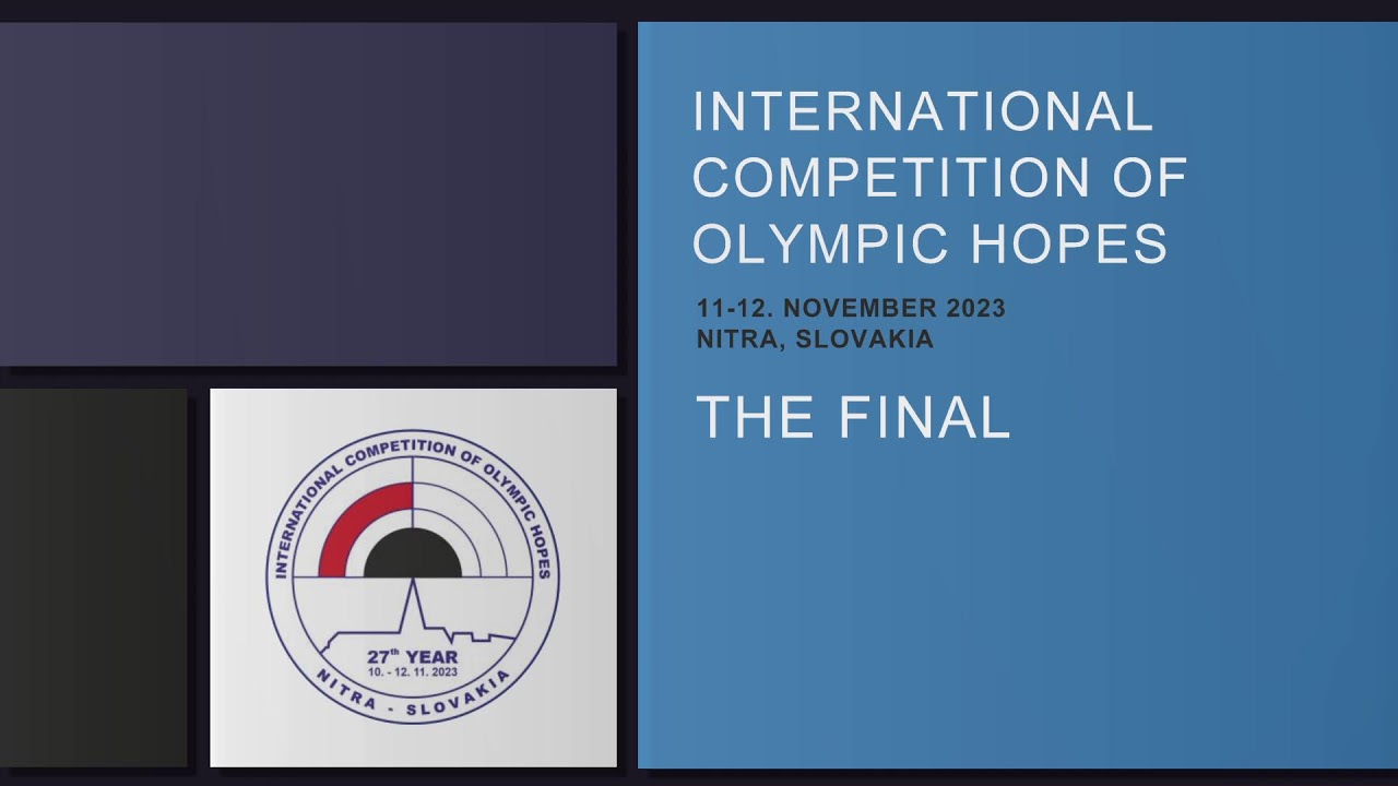 27th International Competition of Olympic Hopes - Sunday