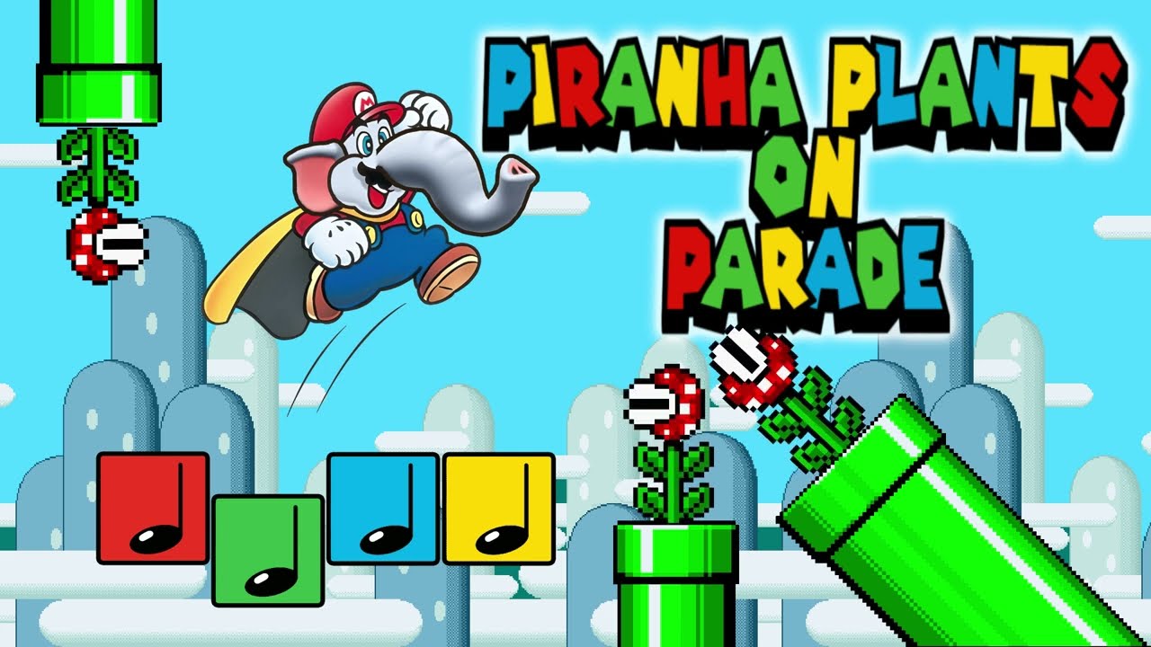 Super Mario Wonder - Piranha Plants on Parade (16-bit Mix)