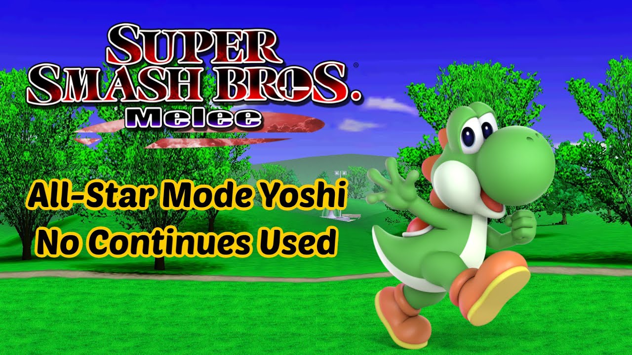 Super Smash Bros. Melee All-Star Mode on Normal with Yoshi (No Continues Clear)