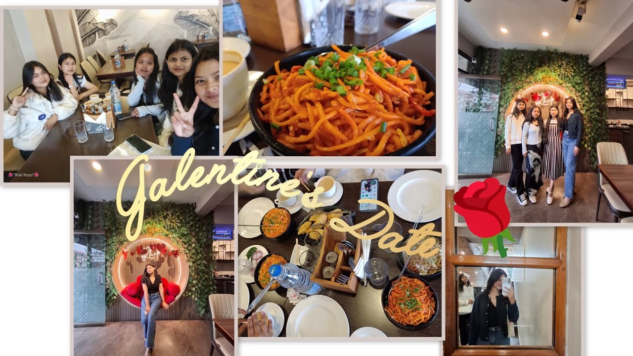 OUTING DAY❤️‍🔥/ galentine's Date 🌹|#14february #friends 