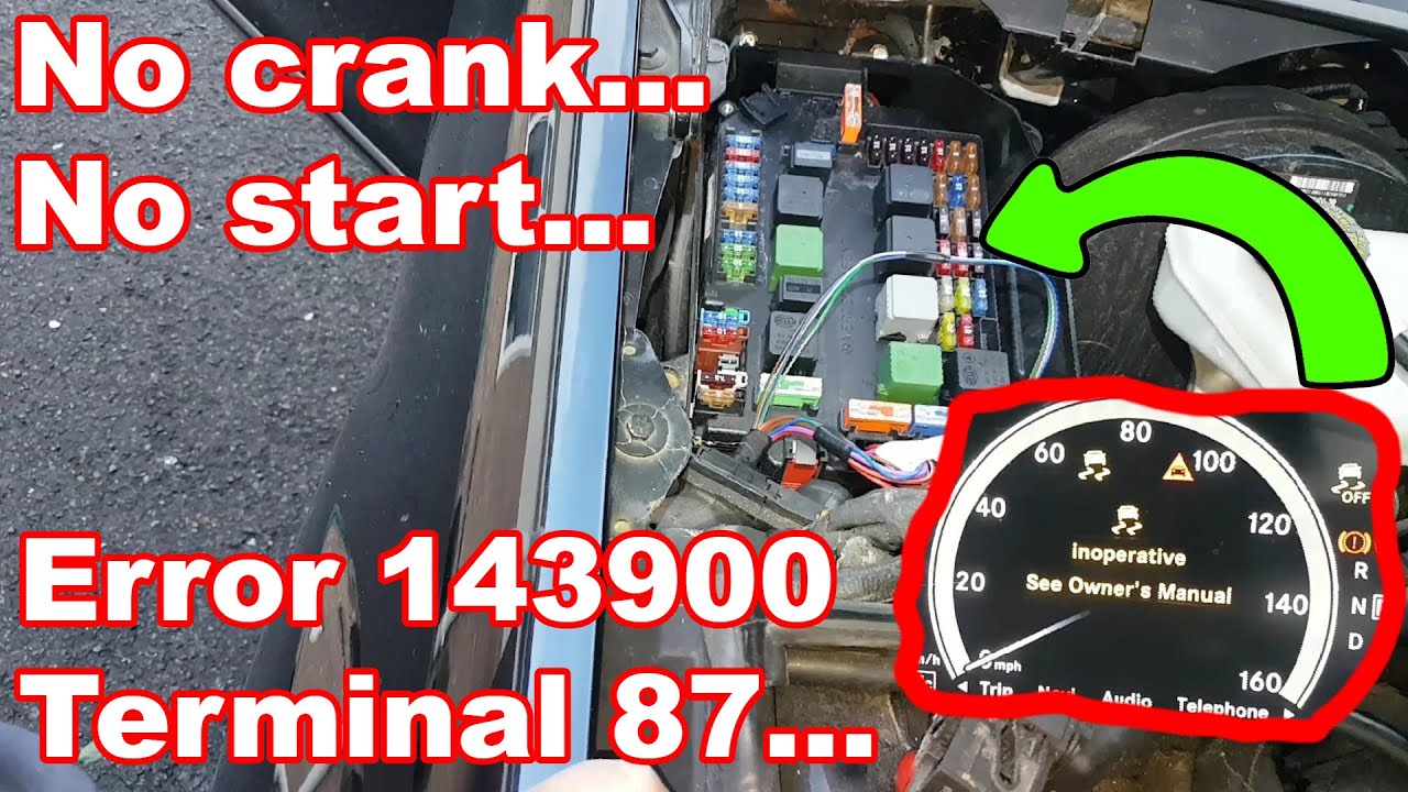 Mercedes S350 W221 intermittently not cranking/starting... Fault finding and repair.