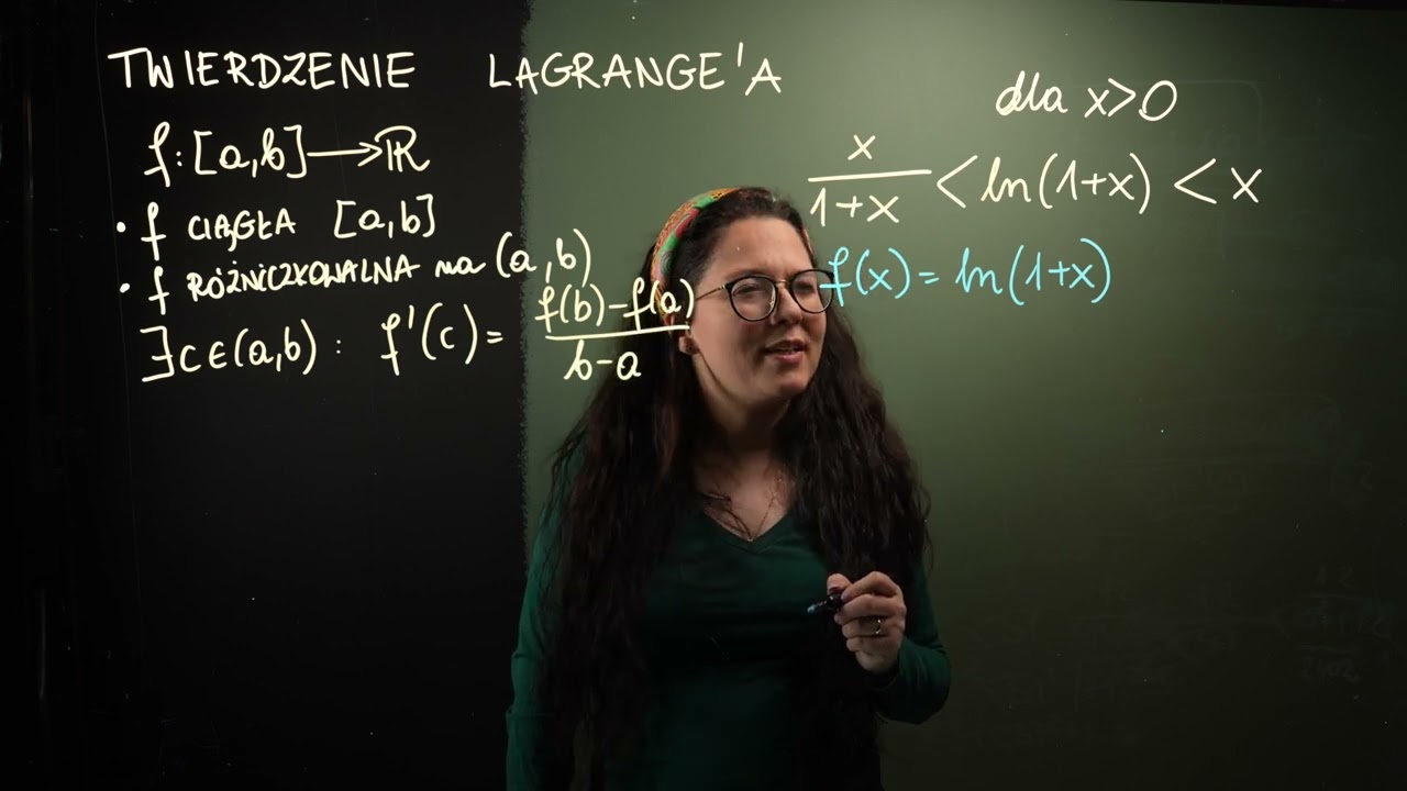 Twierdzenie Lagrange'a - teoria i zadania przed kolokwium z analizy