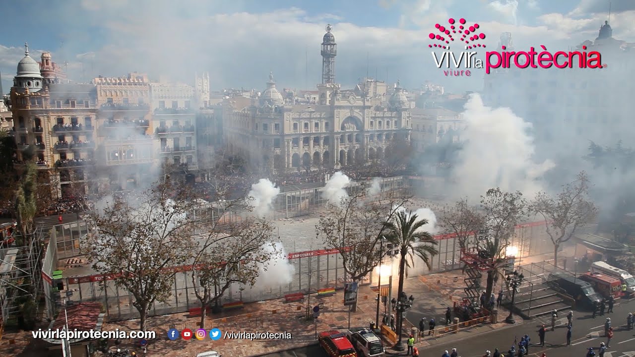 Fallas Valencia 2020. Mascletà Viernes 6 de Marzo 2020. Pirotecnia Alpujarreña