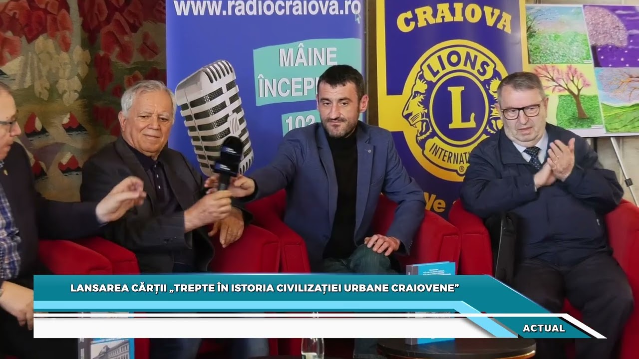 Lansarea cărții „Trepte în istoria civilizației urbane craiovene” 13 martie 2026