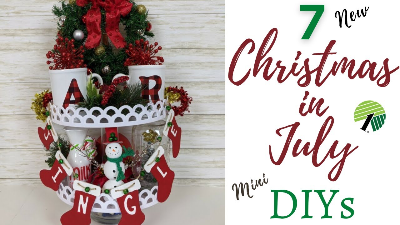 7 NEW CHRISTMAS IN JULY MINI DIYS | CRAFTED BY CORIE MINIS CHALLENGE | FUN HOLIDAY DECOR ON A BUDGET