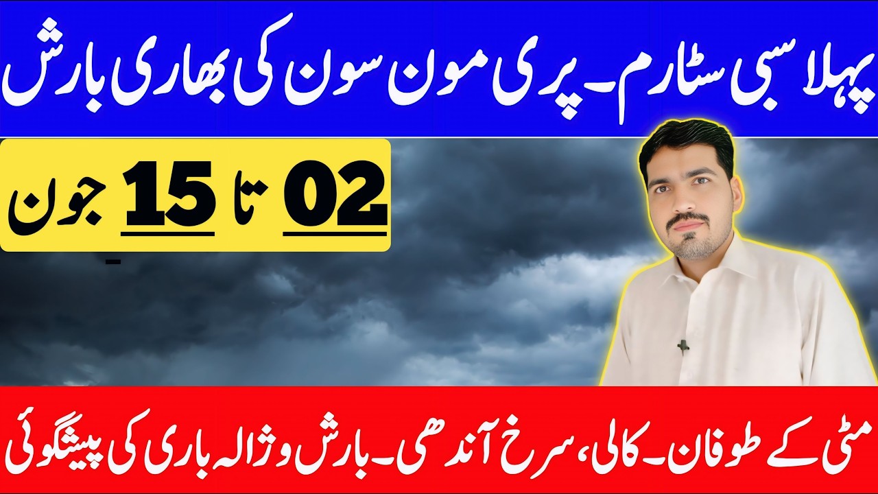 Pre Monsoon Rain's Alert & Heavy Rain's Prediction | Weather Forecast Pakistan