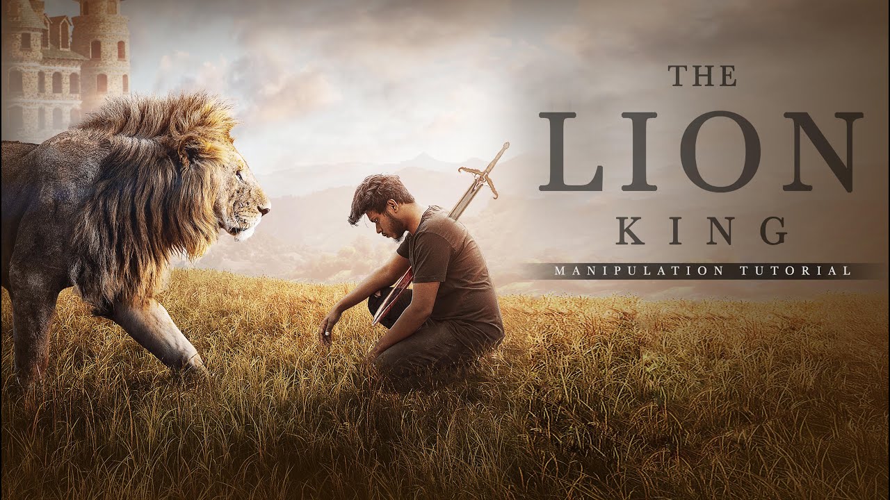 Lion King Manipulation Tutorial / Picsart Editing / Photo Manipulation / Background Change