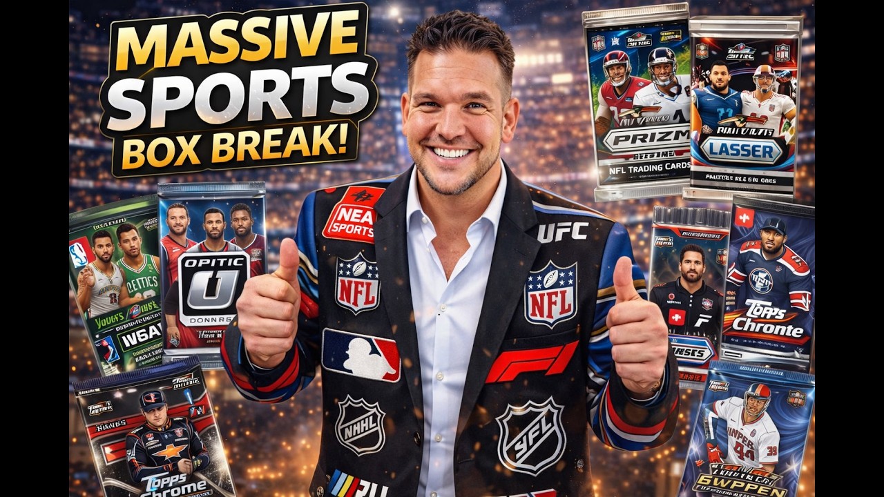MASSIVE BOX BREAK - NFL NBA MLB SOCCER F1 NASCAR UFC LABUBU POKEMON