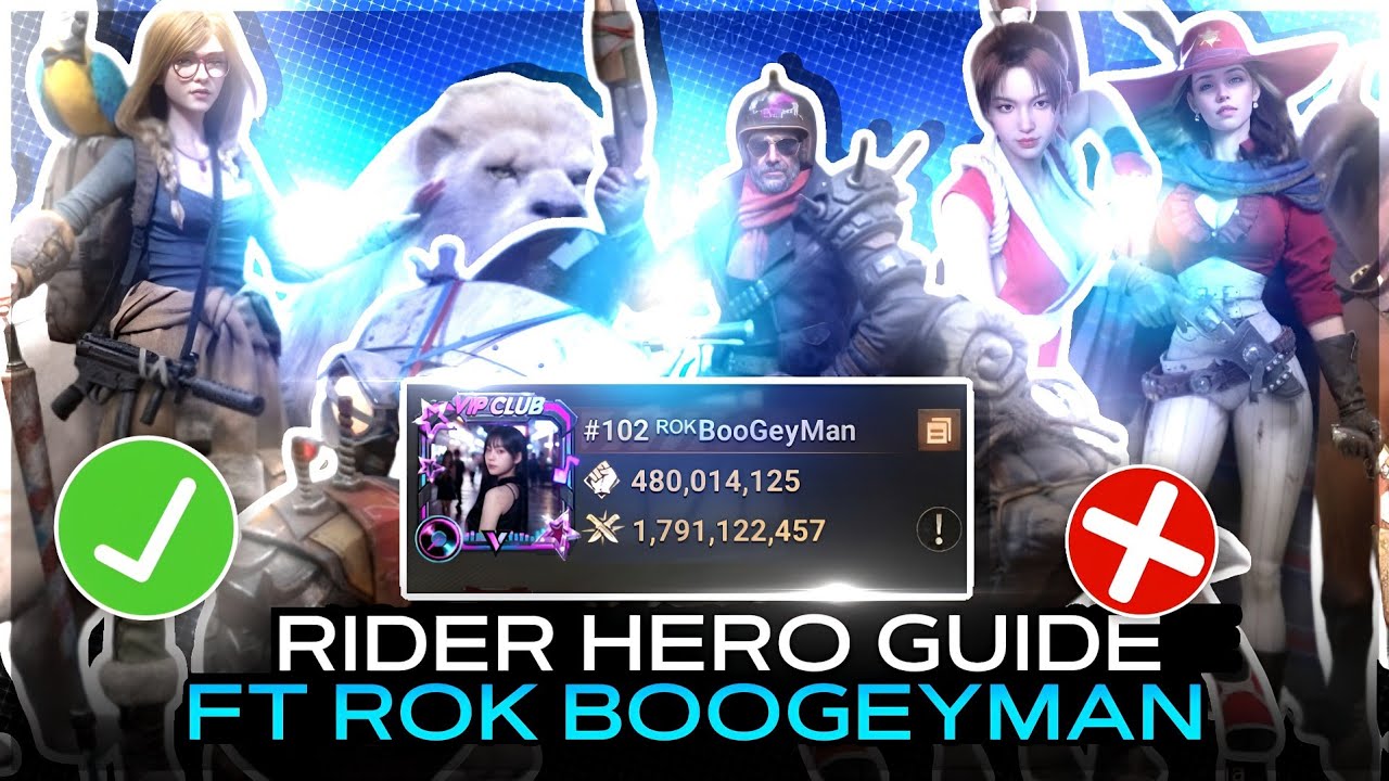 Rider Hero Guide - ROK Boogeyman | Doomsday Last Survivors