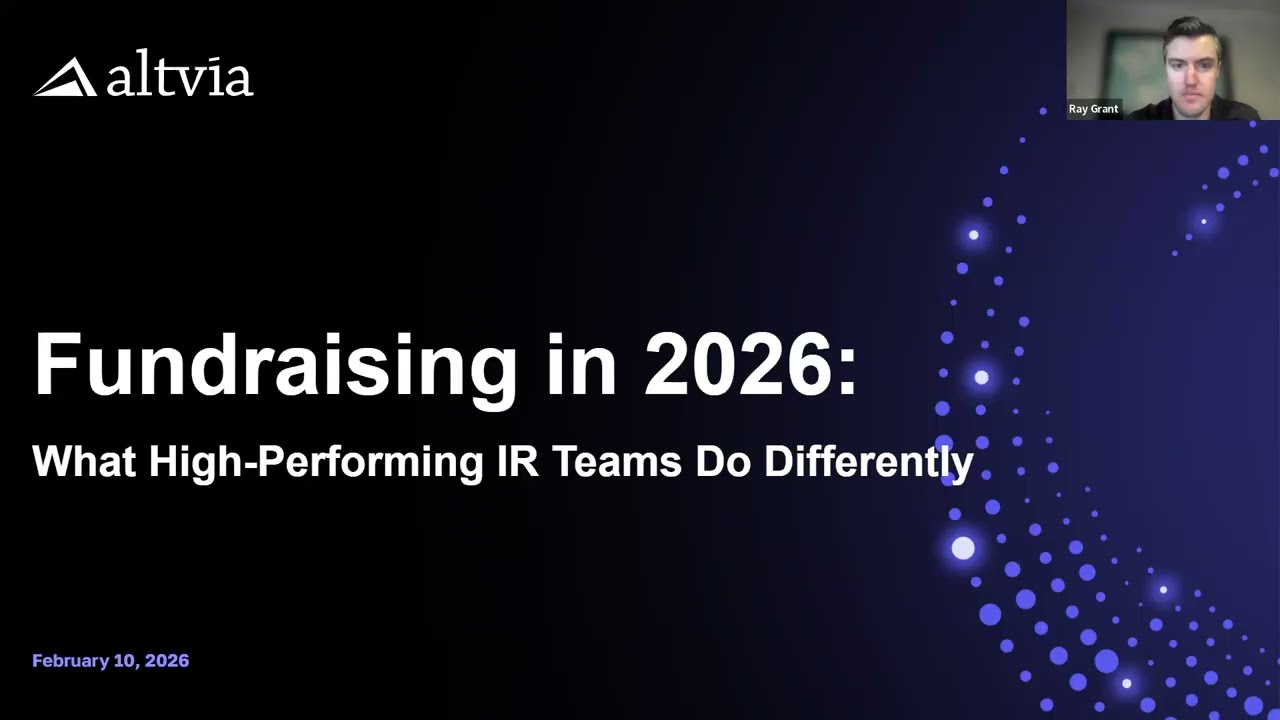 Fundraising in 2026: What High-Performing IR Teams Do Differently