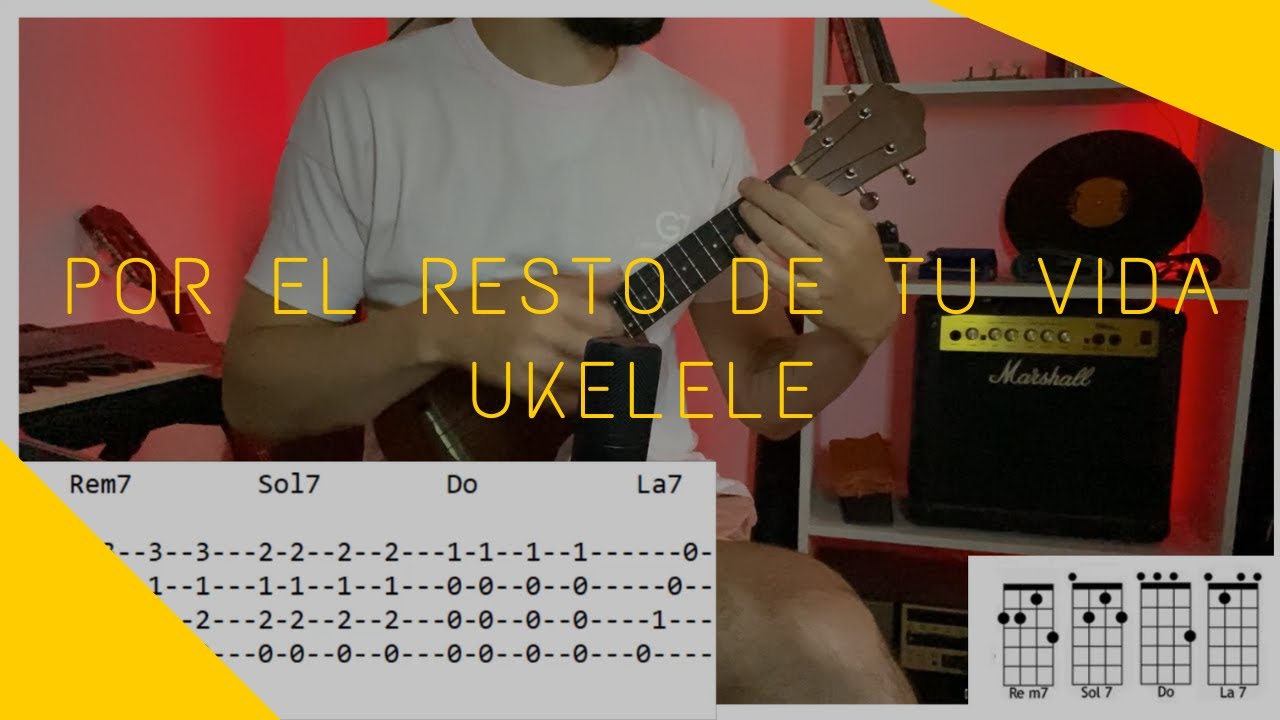 UKELELE | Por el resto de tu vida - Christian Nodal, Tini (tutorial/cover ukelele) Martin Lopez