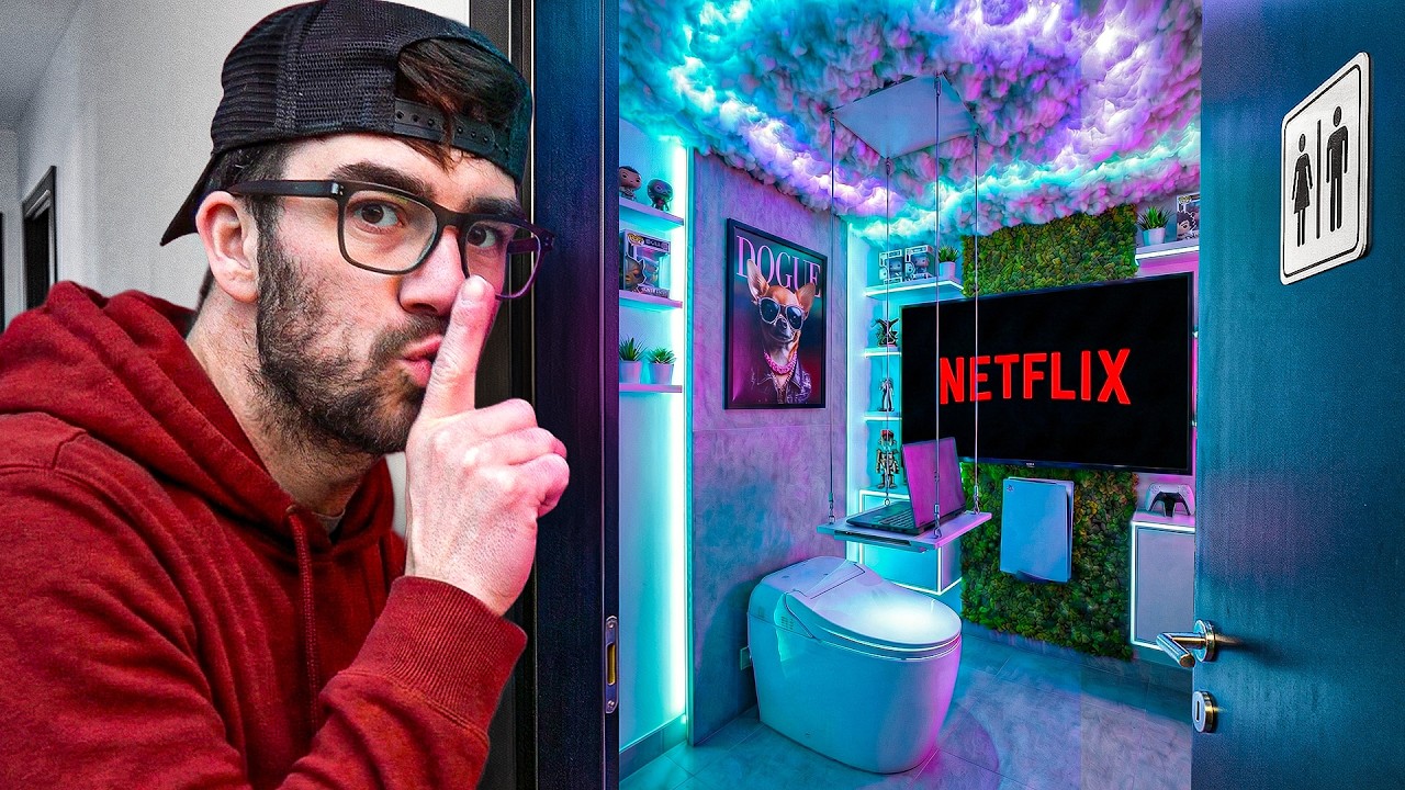 Я превращаю свою Ванную в СЕКРЕТНУЮ GAMING ROOM