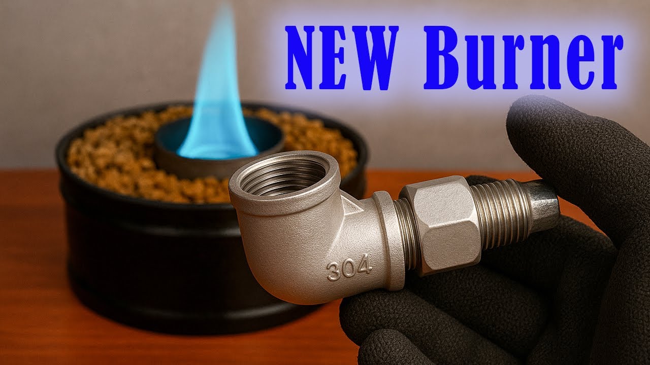 How to Make Blue Flames Using a NEW Burner and Old Oil | Free Energy