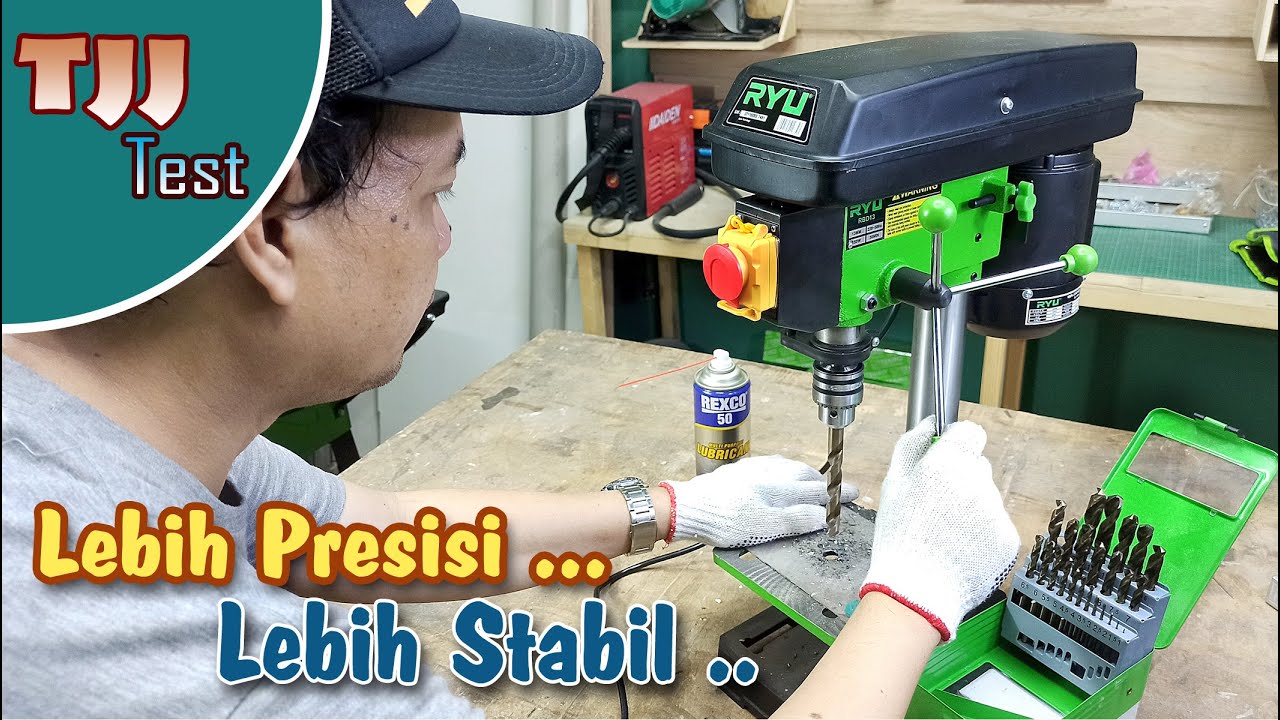 Lebih Presisi dan stabil, Nyobain mesin bor duduk | RYU BENCH DRILL RBD13