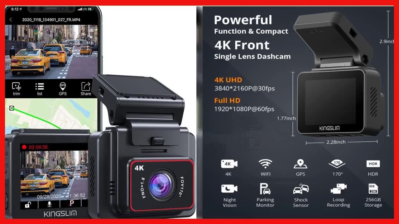 Обзор видеорегистратора Kingslim D5: кристально чистое видео в формате 4K и интеллектуальные функ...