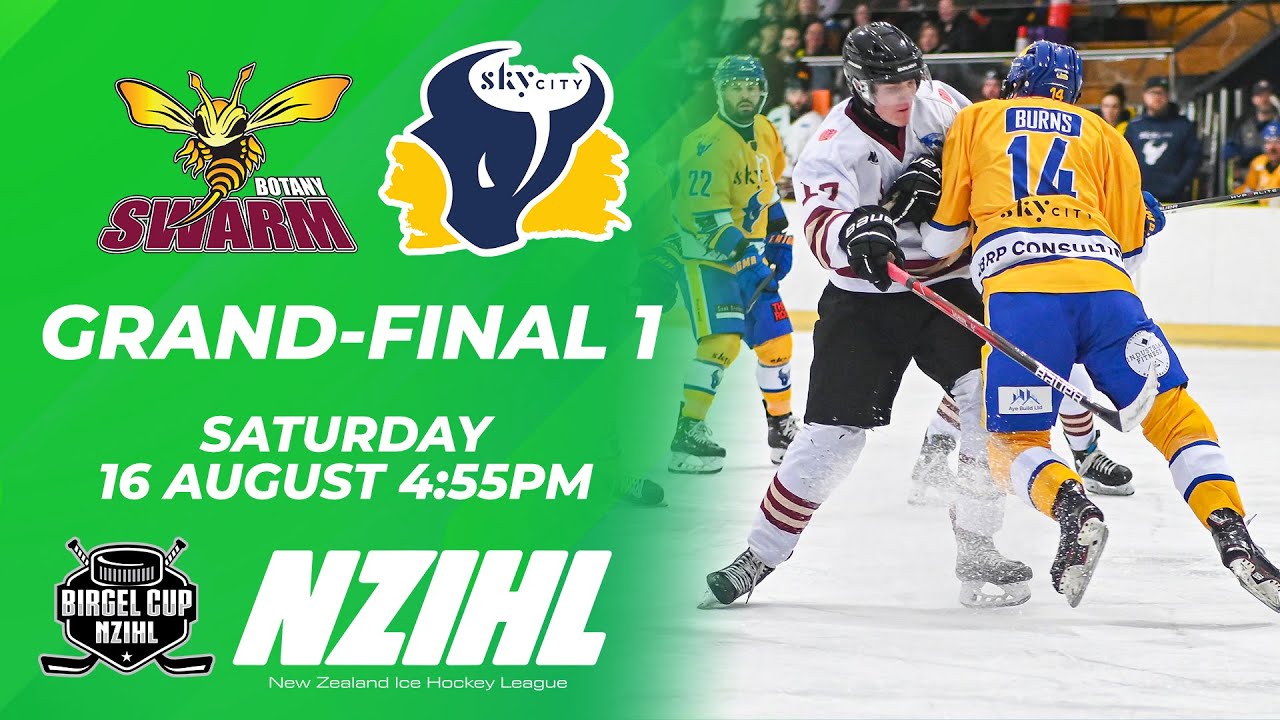 NZIHL GRAND-FINALS 2025 | Botany Swarm vs. SkyCity Stampede | 16th August 2025 | Ice Hockey Stream