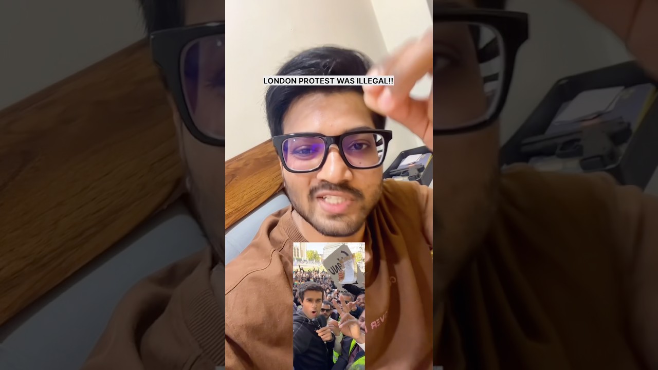 Dhruv Rathee London Protest 😂 Did You Get Permission From Delhi Police? #shorts