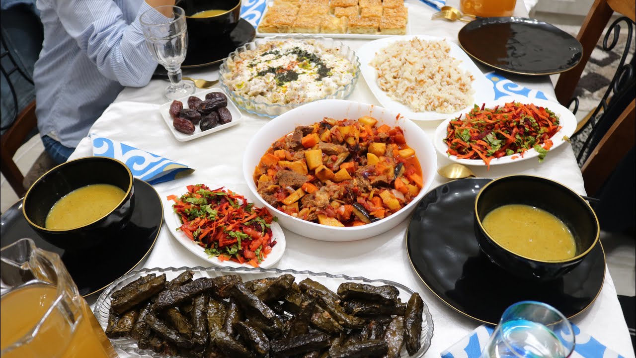 Aile İftar Yemeği - iftar Davet Menüsü - Soteli Fırın yemeği - Mantı-Yaş Pasta  Börek-TADIMIZTUZUMUZ