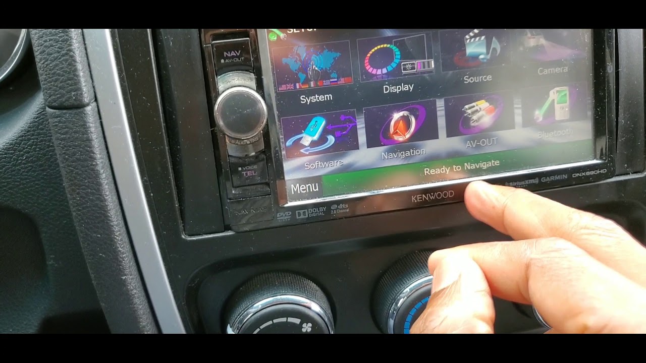 Обновление автомобильной стереосистемы навигации Kenwood