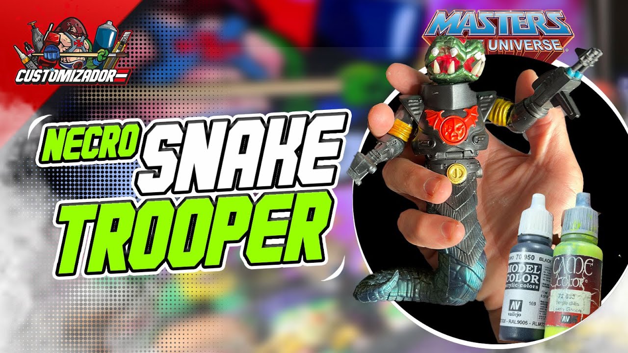 302 - Custom Necro Snaker Trooper, Motu Origins, motu