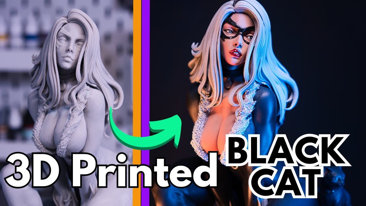 Can this 3D Printed Black Cat win $1000?! | Spider-Man