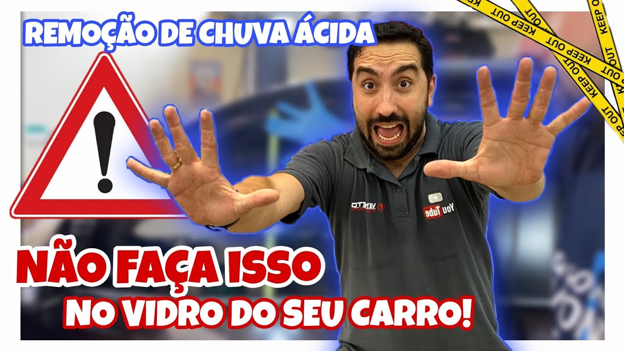 VOCÊ VAI MANCHAR O VIDRO DO SEU CARRO SE NÃO VER ESSE VÍDEO ! | Remoção de chuva ácida