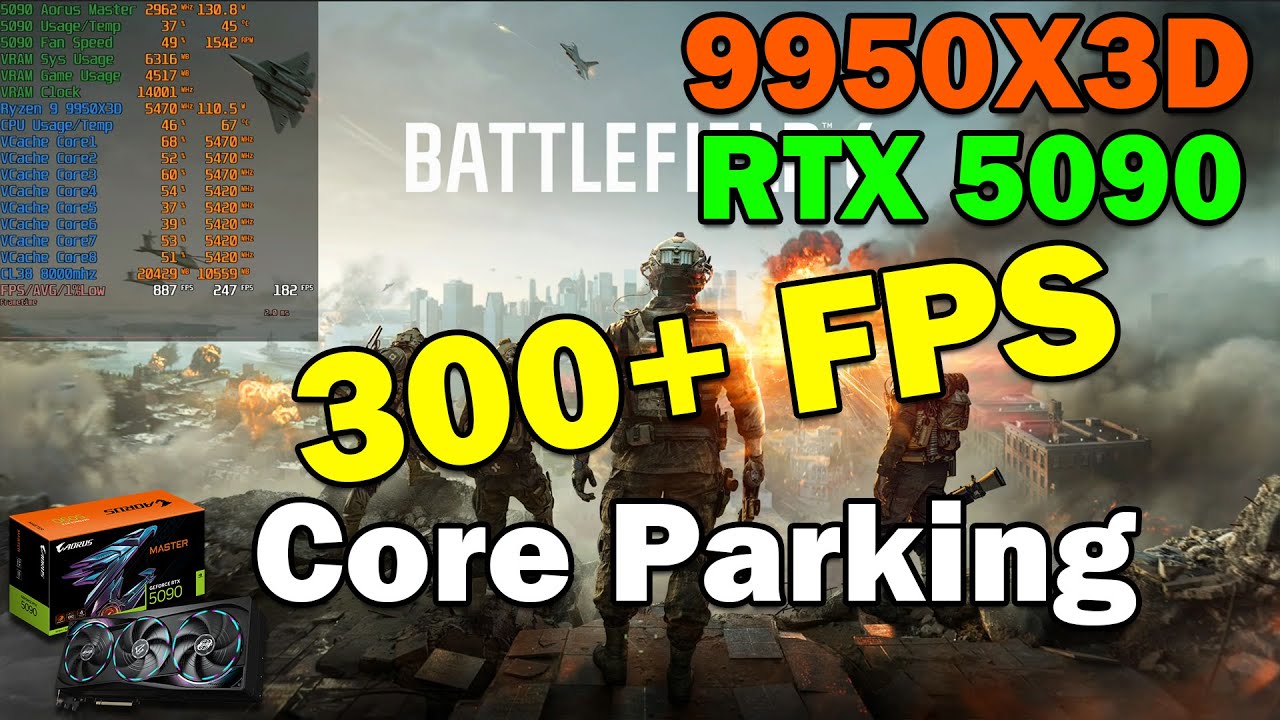 Battlefield 6 9950X3D How to Fix Core Parking 300fps Open Beta