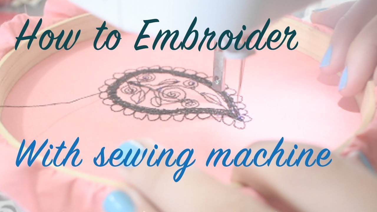Embroidery with sewing machine - tutorial - cloud factory