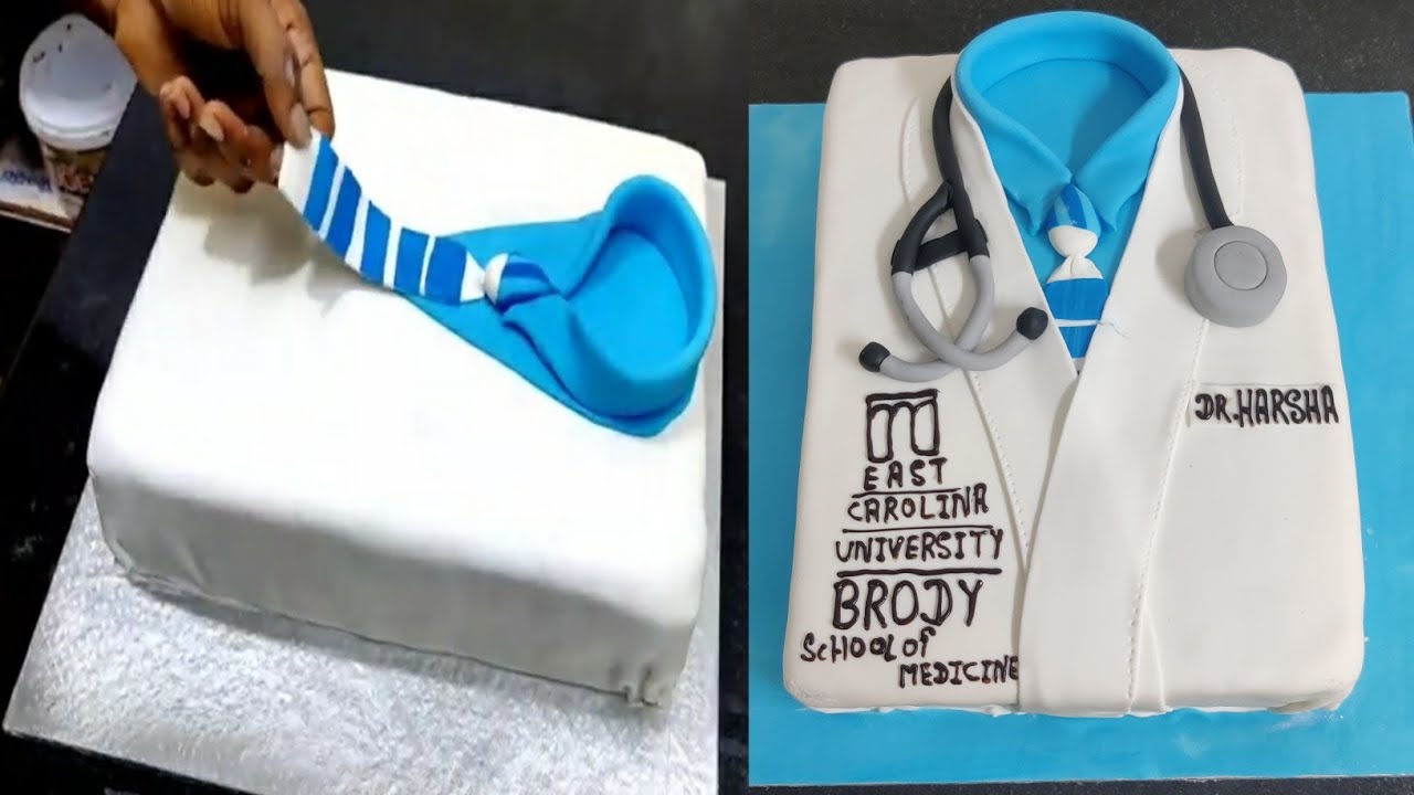 Fondant Doctor Cake Design | Square Doctor Cake Design | Mukesh Cake Master