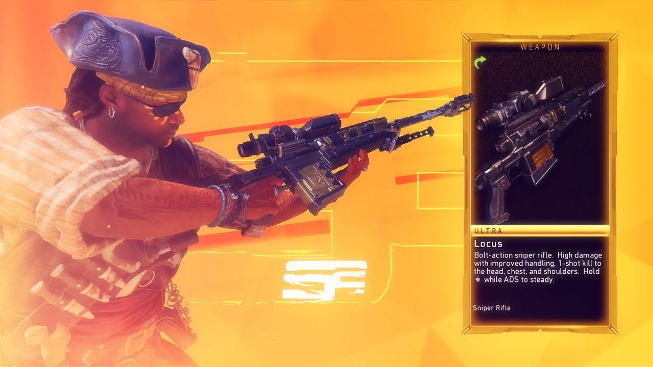 the NEW 'LOCUS' SNIPER RIFLE in BO4.. (BEST SNIPER)