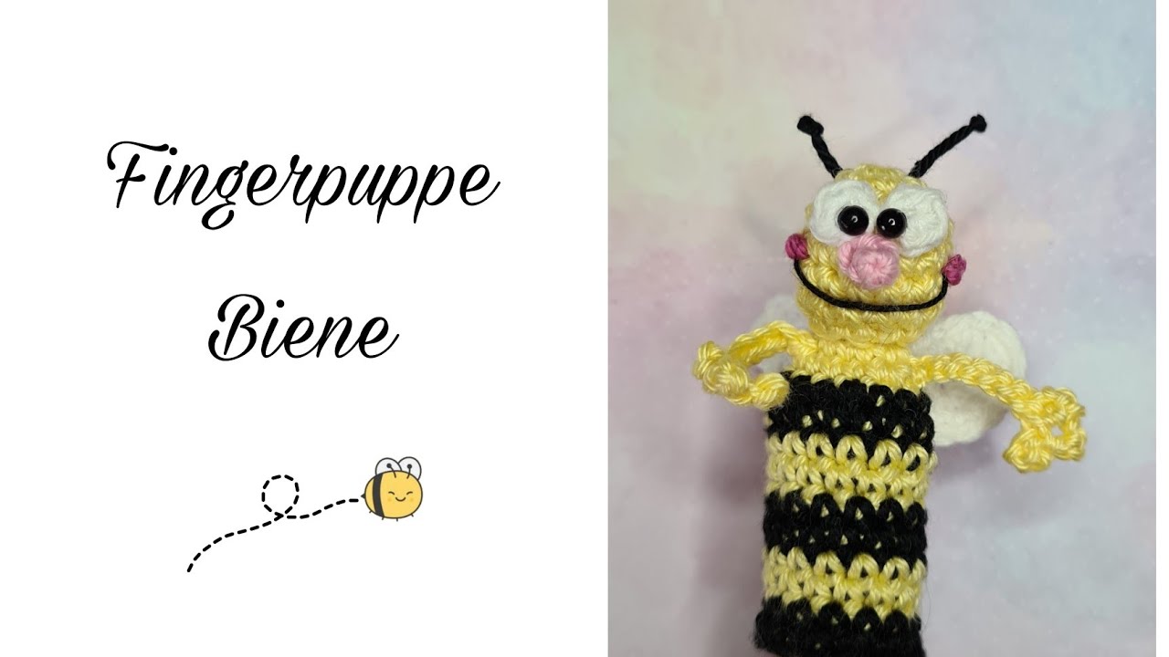 Fingerpuppe häkeln Biene