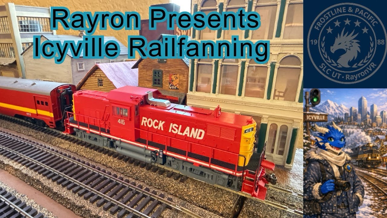 The C415 pulls the rock island passenger train along the  industrial siding #model #fun #modeltrain 