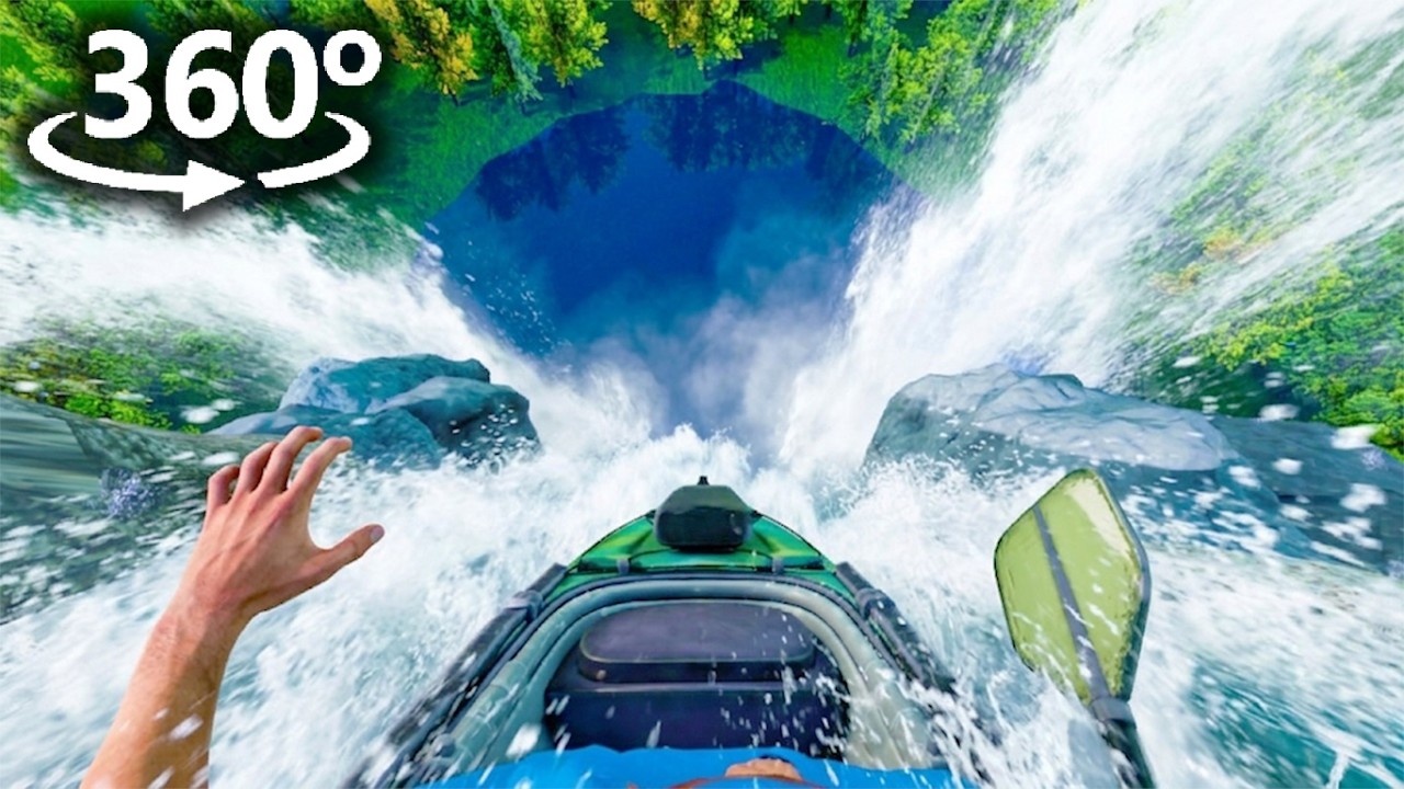 EXTREME WATERFALL in 360&deg; | VR / 4K 😧