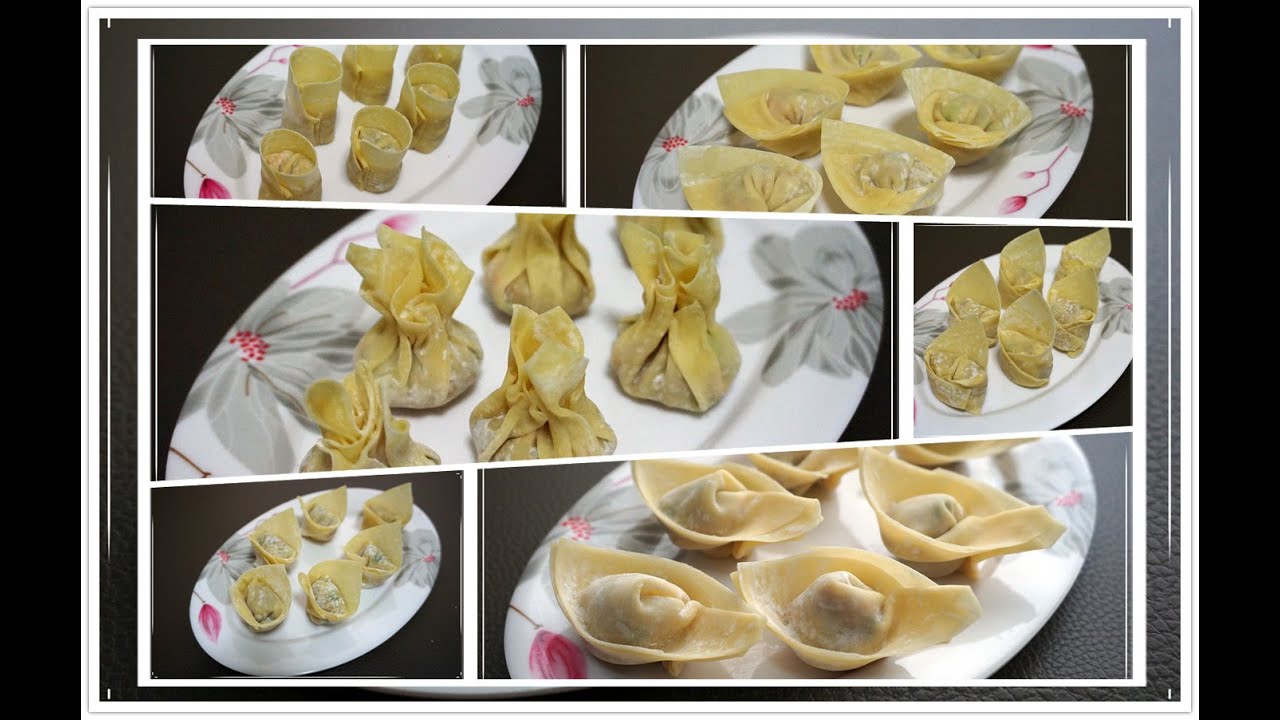 วิธีห่อเกี๊ยว 7 แบบ l How to fold wonton wrappers ( 7 ways)