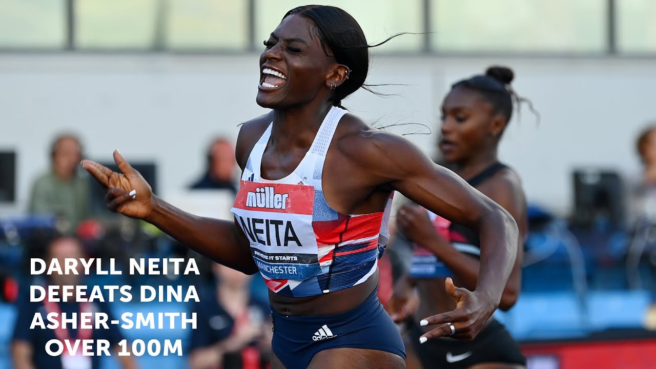 Daryll Neita defeats Dina Asher-Smith over 100m