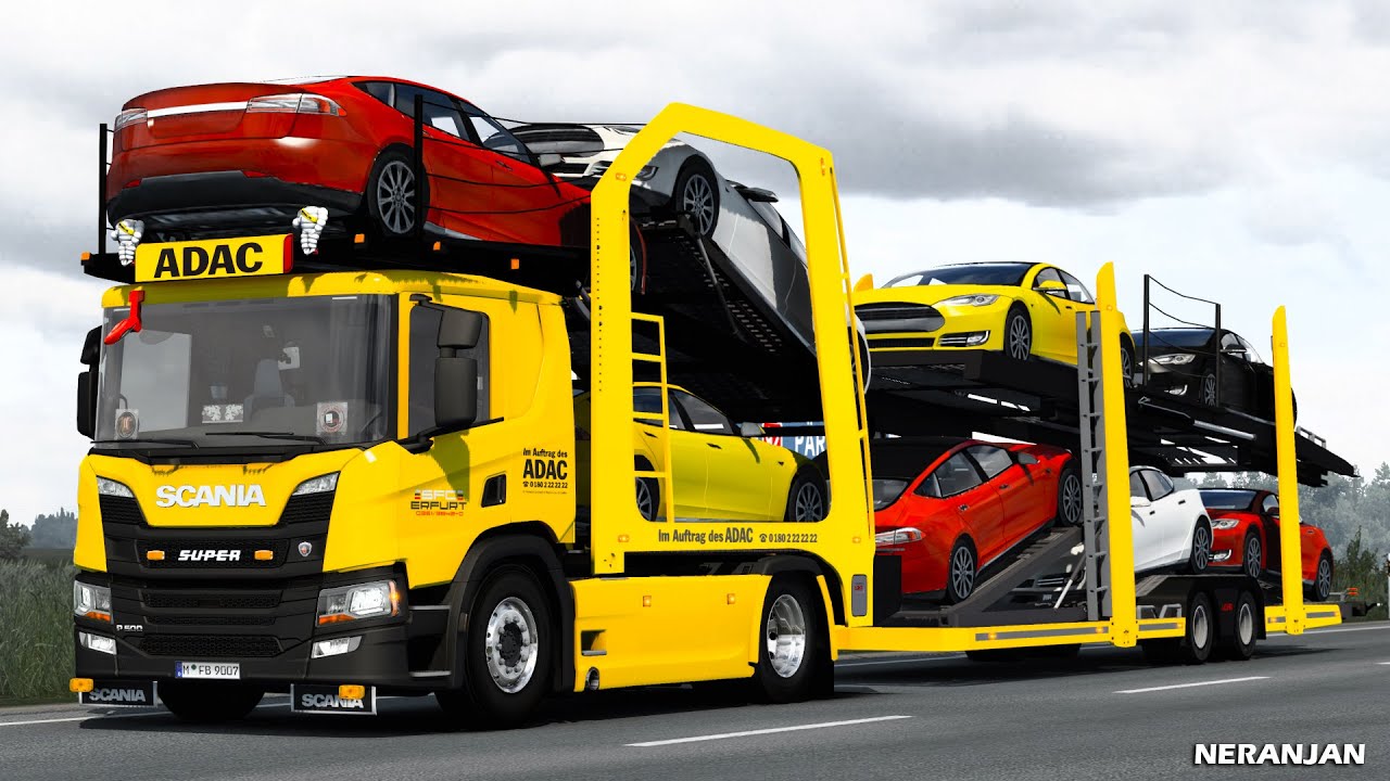 ETS2 Mods v1.44 | Next Gen Scania P Car Transporter Truck Mega Mod v8.1 | ETS2 Mods