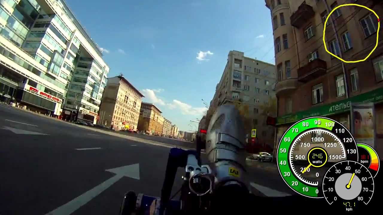 Garden ring on recumbent bike / Садовое кольцо на лигераде