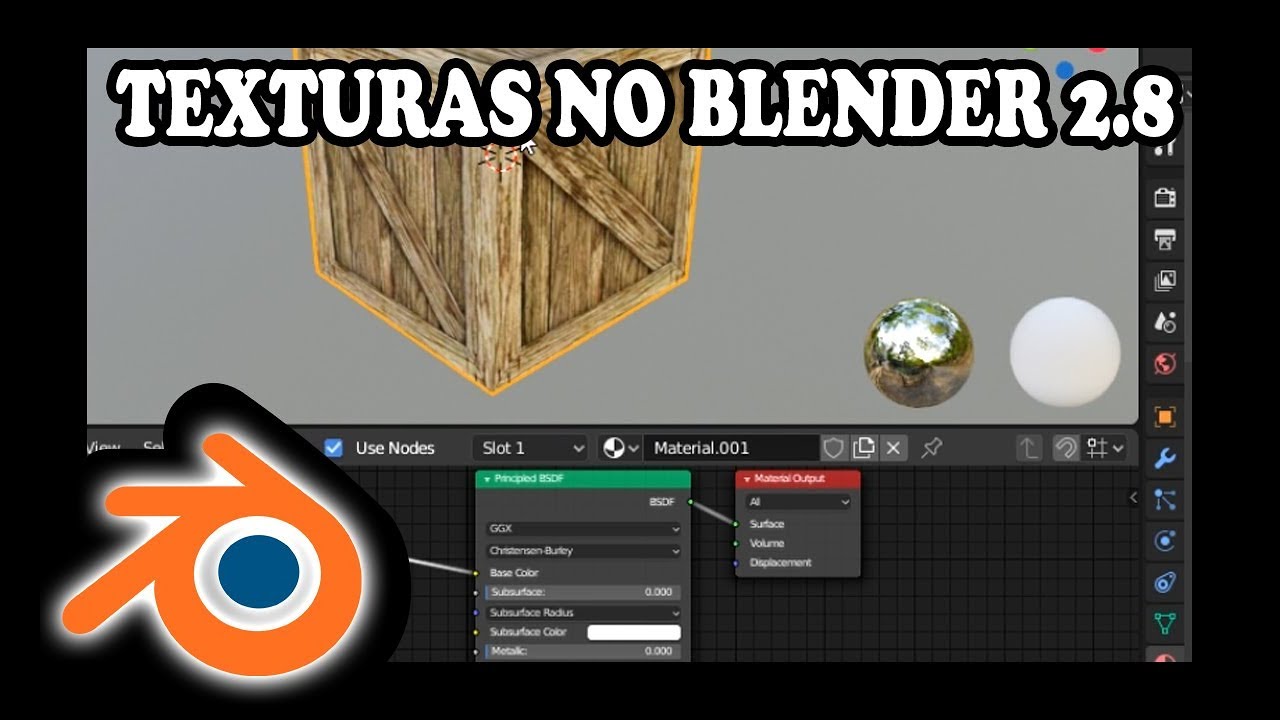 COMO COLOCAR TEXTURAS NO BLENDER 2.8 (Tutorial Relâmpago)