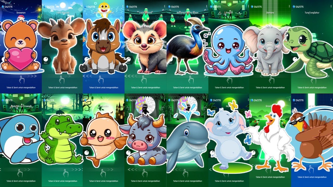 Cute Animal Compilation That Will Make You Smile - Tiles Hop EDM Rush