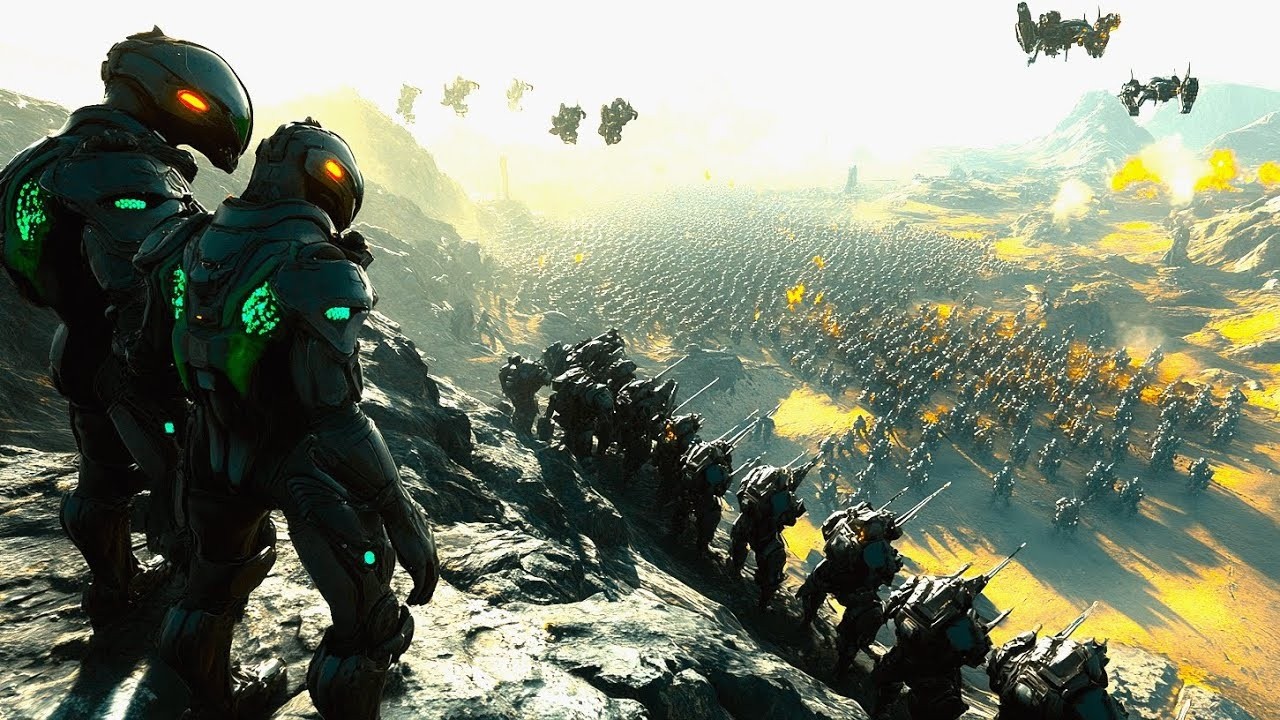 Obcy zwiadowcy wojenni oszołomieni ogromem ludzkiej armii | Historie Sci-Fi HFY